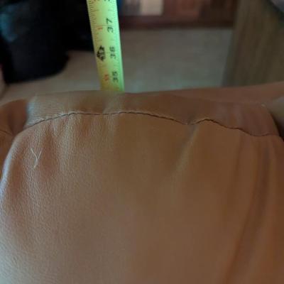 Faux Leather Reclining Sofa