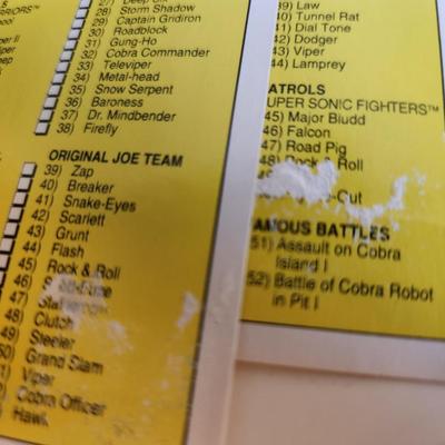 Sale Photo Thumbnail #128: This auction lot is for a 1991 GI Joe Trading Card Collection.  This 'nearly' complete set of what should be 200 cards - is probably missing about 20 cards. This set of Trading Cards was not stored in prime conditions.  Our in-house collections expert say