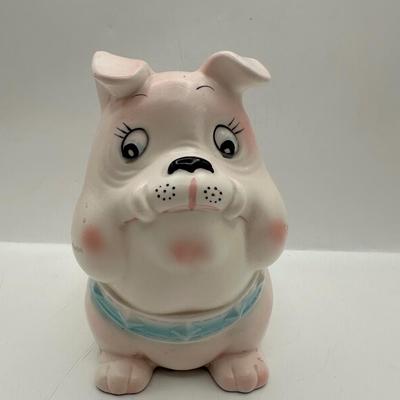 Vintage Napco Bulldog Nursery Planter
