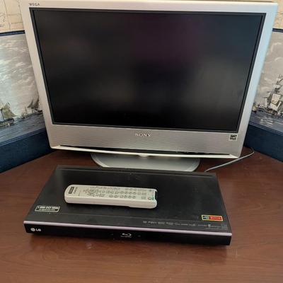 23" SONY TV & LG Blueray Disc Player Model KLV-S23A10