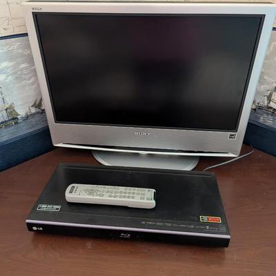 23" SONY TV & LG Blueray Disc Player Model KLV-S23A10
