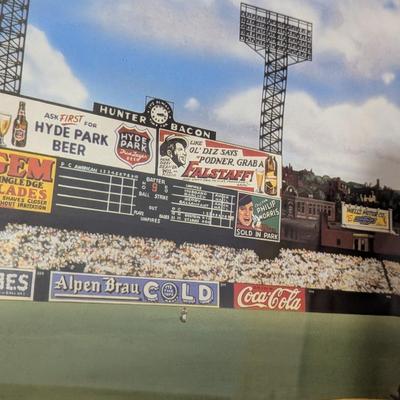 Signed & Numbered Litho With Authentication Label Bill Purdom "Splendid Sportsman's Park" Offset Lithograph 1990