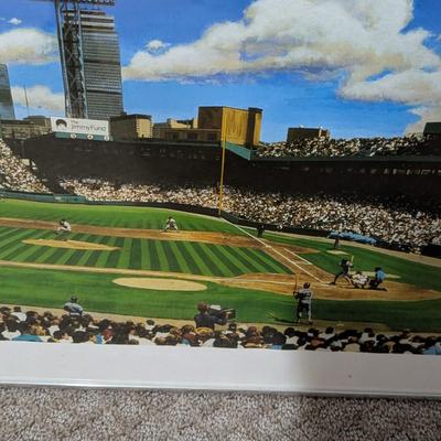 Signed & Numbered Litho With Authentication Label Bill Purdom "Fenway Park Panorama" Offset Lithograph 1990
