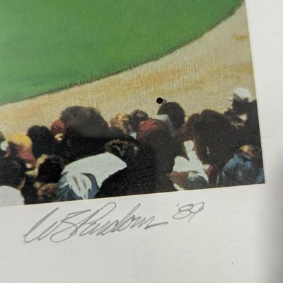 Signed & Numbered Litho With Authentication Label Bill Purdom "Fenway Park Panorama" Offset Lithograph 1990