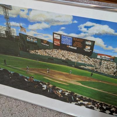 Signed & Numbered Litho With Authentication Label Bill Purdom "Fenway Park Panorama" Offset Lithograph 1990