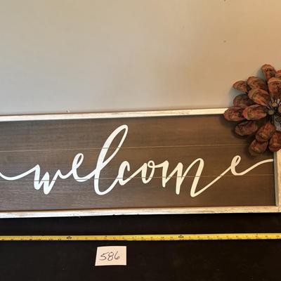 36” Welcome Sign