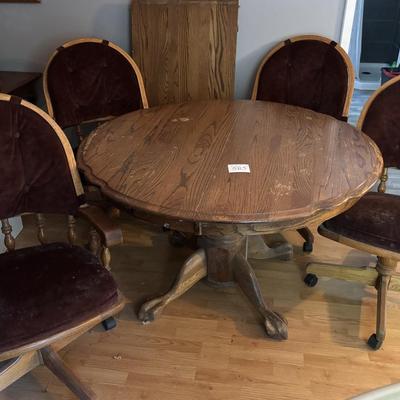 Table and Chairs with Leaf