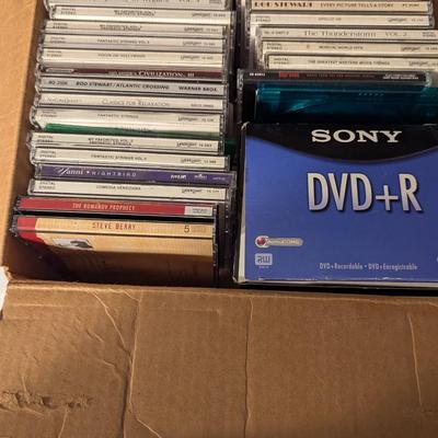 Assortment Of CD's & Sony DVD+R DVD's