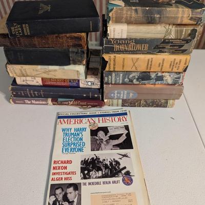 Collection Of Military & History Books A Couple Are First Editions