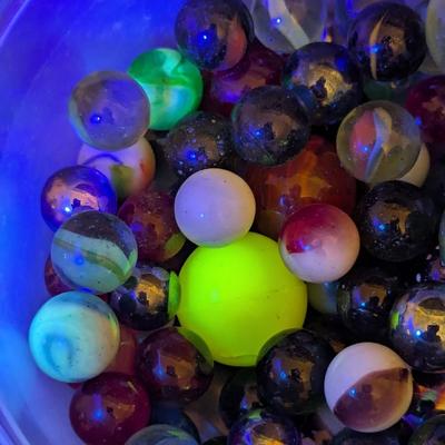 Assortment Of Vintage Marbles