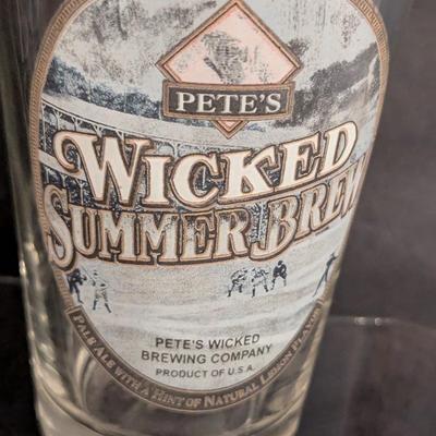 6 - Pete’s Wicked Ale Brewing Pint Glass Glasses