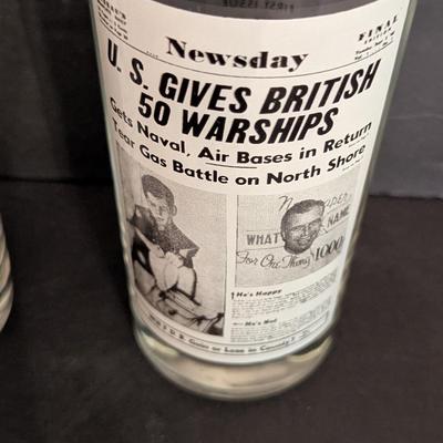 Vintage 1940's To 1970's Newspaper Cover Tumblers