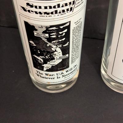 Vintage 1940's To 1970's Newspaper Cover Tumblers