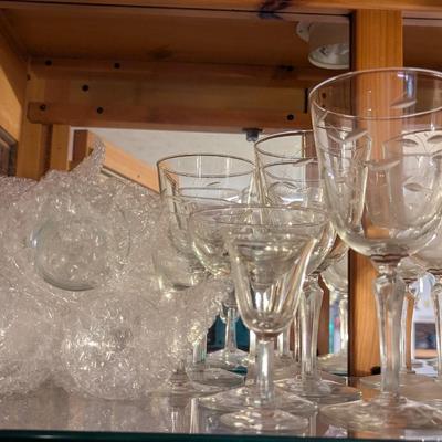 Assortment Of Wine Glass Sherry Glasses Champagne Glasses