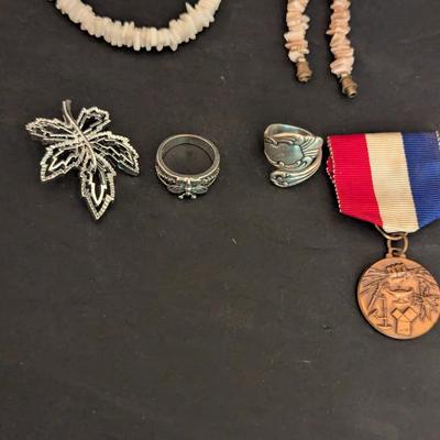 .925 Made In Italy Necklace With Sand Dollar Pendent Shell Necklaces Rings & Badges