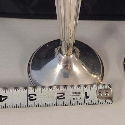 Pair of National Weighted Sterling Silver Candlestick Holders- Approx 9 5/8" Tall