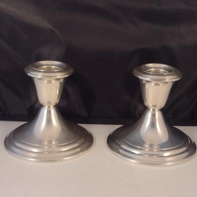 Pair of Gorham Weighted Sterling Silver Candlestick Holders
