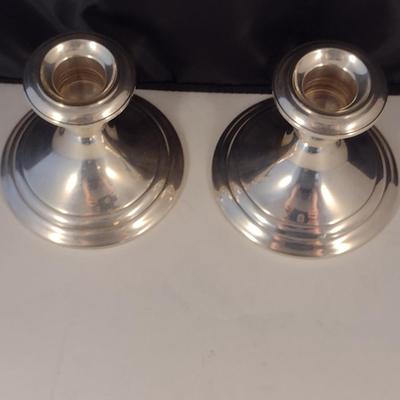 Pair of Gorham Weighted Sterling Silver Candlestick Holders