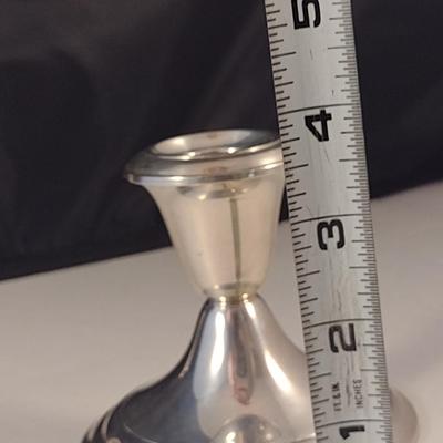 Pair of Gorham Weighted Sterling Silver Candlestick Holders