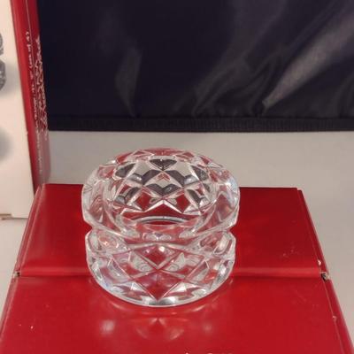 Gorham Crystal Napkin Ring Holders- Two Sets of Four