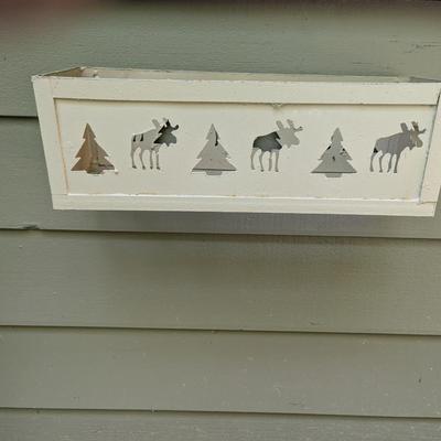 2 Metal Flower Boxes & Trellis