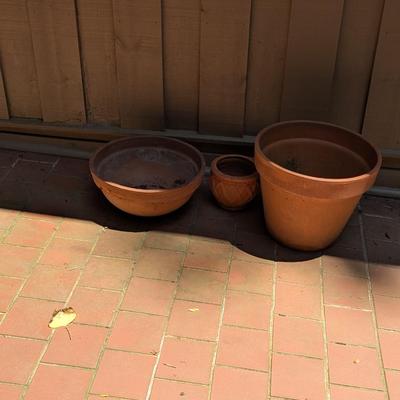 Pottery Planters & Base