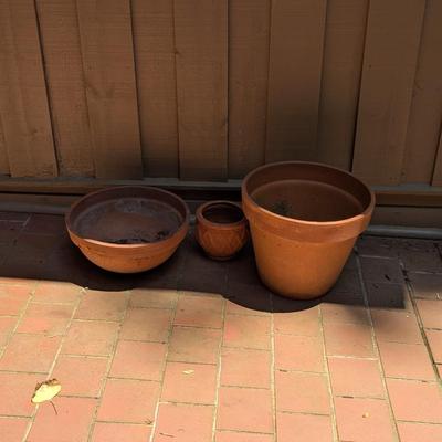 Pottery Planters & Base