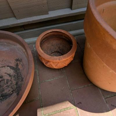 Pottery Planters & Base