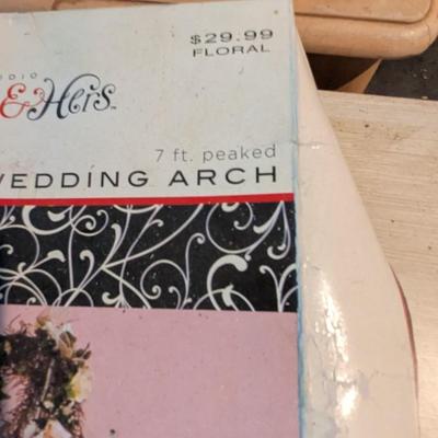 His & Hers Wedding Arch 7 Feet Peaked