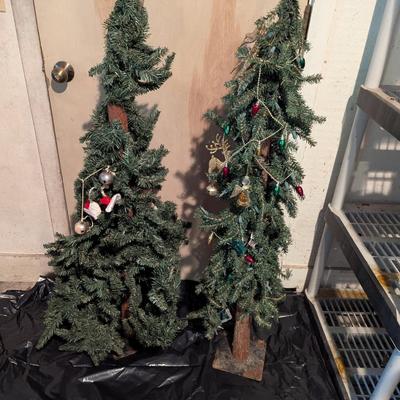 2 51" Christmas Trees
