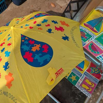 Beach Chair & Animal Umbrella