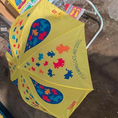 Beach Chair & Animal Umbrella