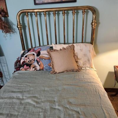 Heavy Brass Bed 48" wide