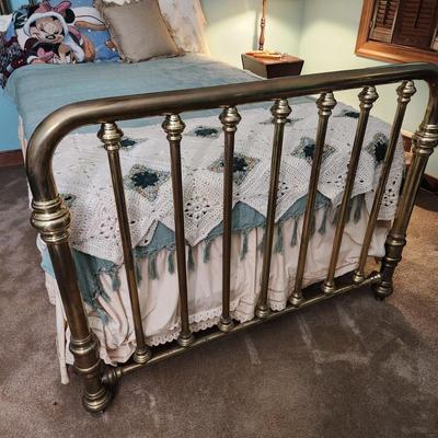 Heavy Brass Bed 48" wide