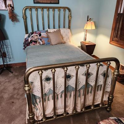 Heavy Brass Bed 48" wide