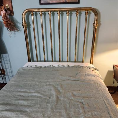Heavy Brass Bed 48" wide