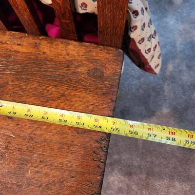Antique Wood Bench 55x11x23