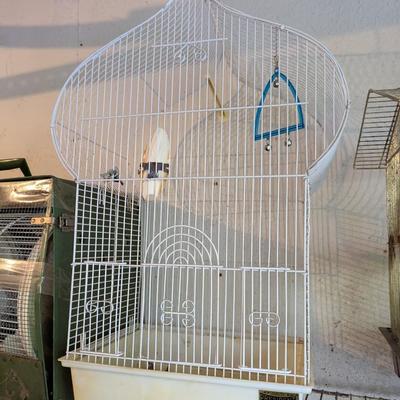 Vintage President Pet Products White Taj Mahal Top Shape Bird Cage