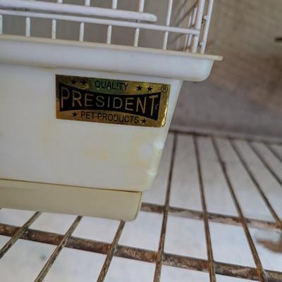 Vintage President Pet Products White Taj Mahal Top Shape Bird Cage