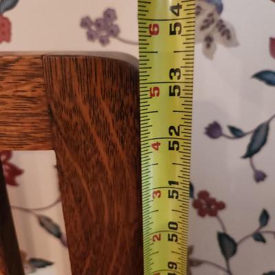 Vintage Oak Wood Full size Bed Headboard Footboard 54" Wide