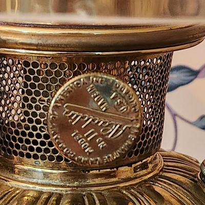 Vintage Aladdin Model 11 Converted Brass Table Oil Lamp
