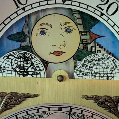 Antique Grandfather Clock Made In West Germany