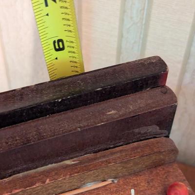 Vintage School Daze Enesco Cast Iron Wood Teacher Bookends