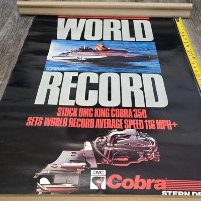 1980s Cobra OMC Advertisement Posters