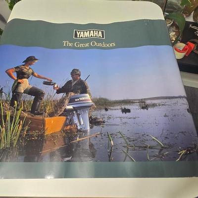 Large Vintage Yamaha Fishing Promo Posters