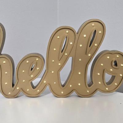 Large Battery Powered Light Up Sign