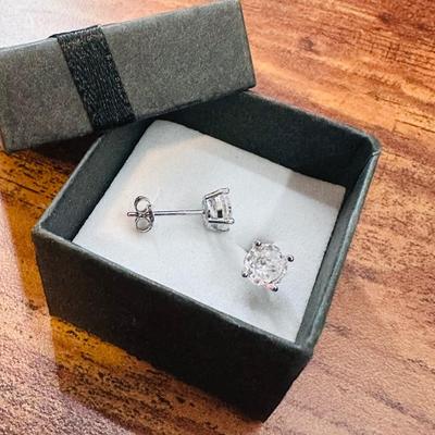 Great Round Stone Earrings