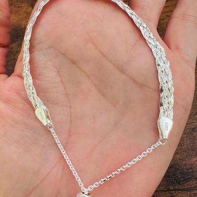 Gorgeous 925 Silver Herringbone Bracelet