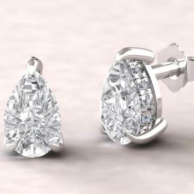 Sterling Silver Swarovski Crystal Stud Earrings