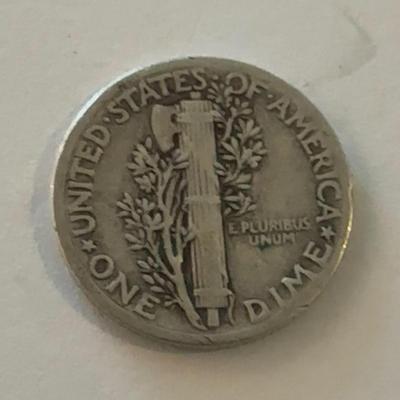 1939 Circulated winged liberty Dime